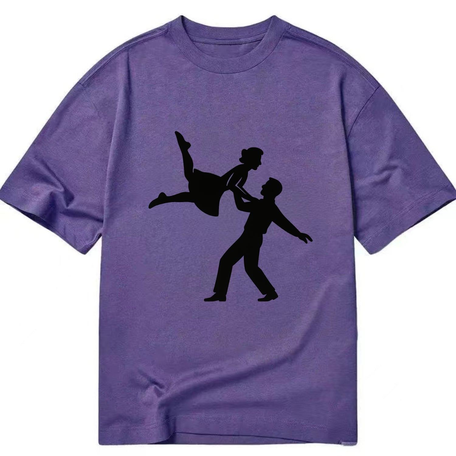 Swing dancers aerial lift - Classic T-shirt - Purple