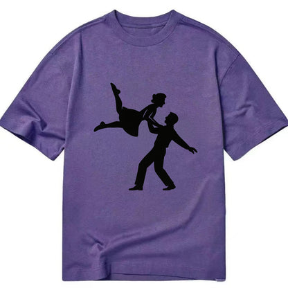 Swing dancers aerial lift - Classic T-shirt - Purple