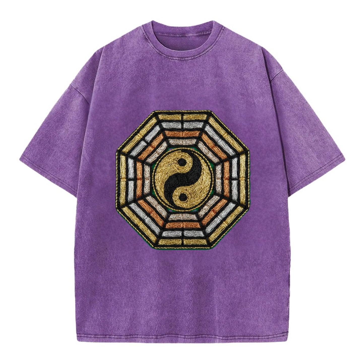 Bagua - Vintage T-shirt - Purple