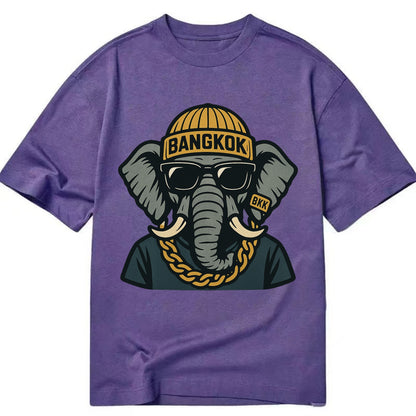 Bangkok Elephant - Classic T-shirt - Purple