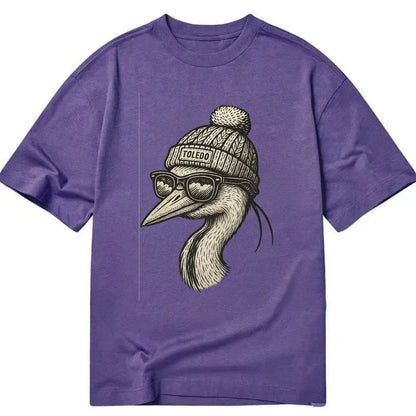 Toledo Great Blue Heron wearing Toledo b - Classic T-shirt - Purple