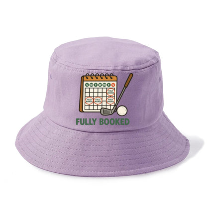 Calendar with every weekend marked for golf - "Fully Booked" - golf obsession - Bucket Hat - Purple