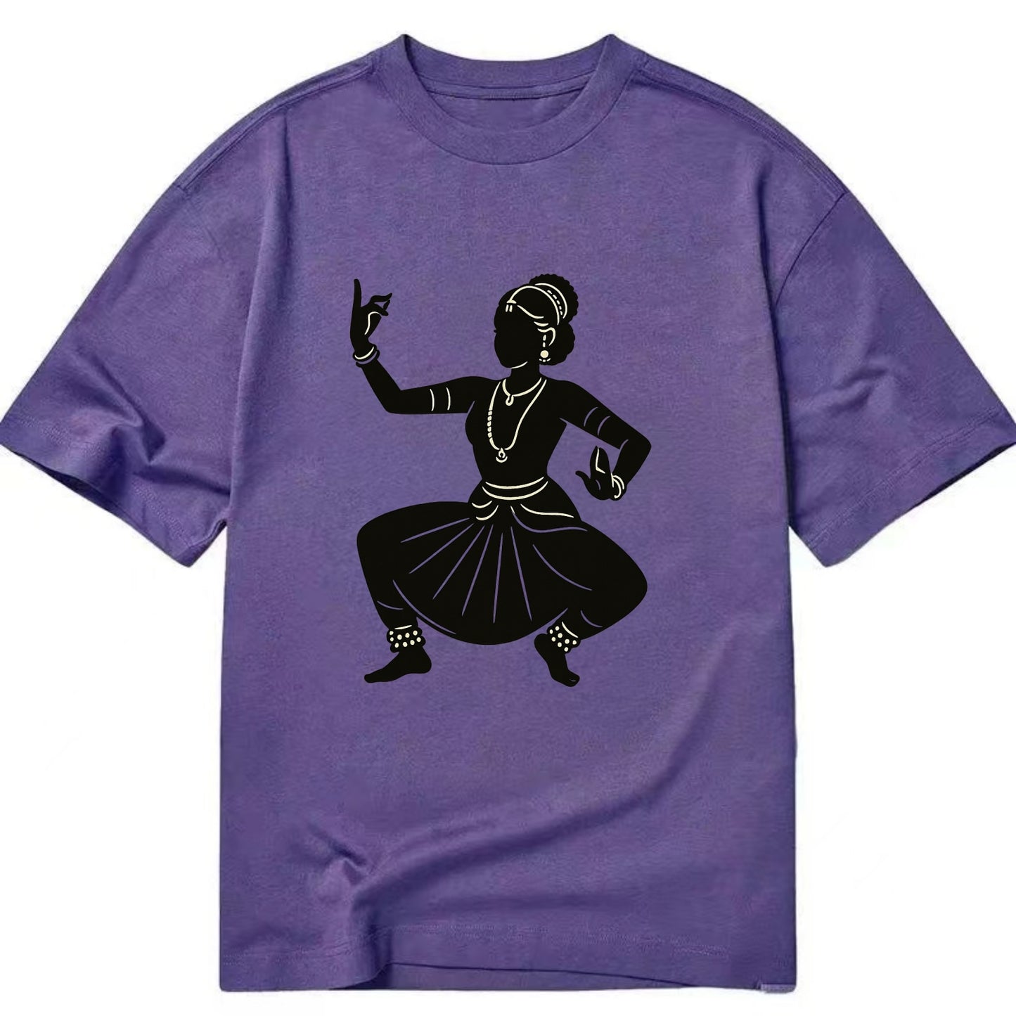 Bharatanatyam classical Indian pose - Classic T-shirt - Purple