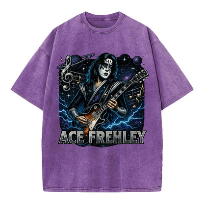 Ace Musical Cosmos - Vintage T-shirt - Purple