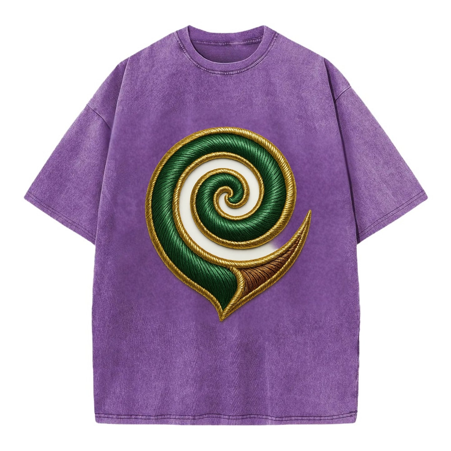 Maori Koru  - Vintage T-shirt - Purple