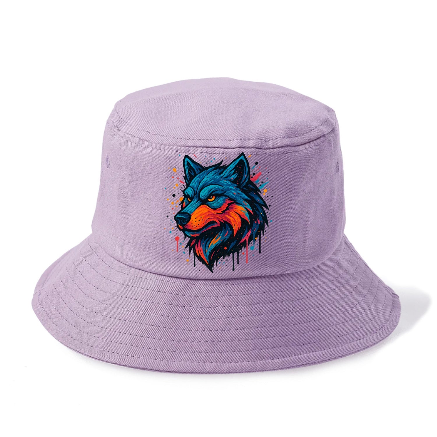 Velvet Wolf Royal  - Bucket Hat - Purple