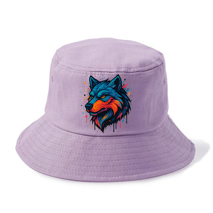Velvet Wolf Royal  - Bucket Hat - Purple