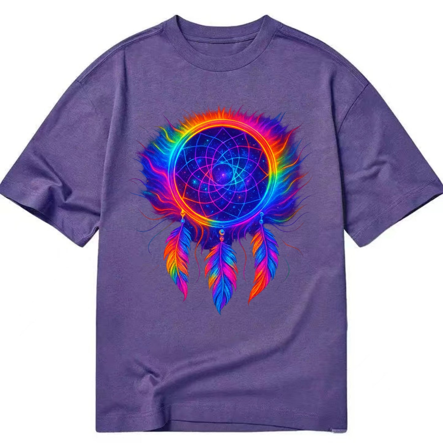 Dream Catcher Universe - Cosmic dreamcat - Classic T-shirt - Purple