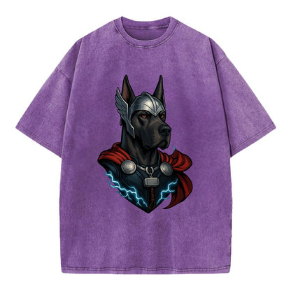 Great Dane Thor  - Vintage T-shirt - Purple