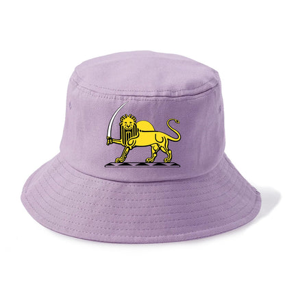 Lion Of The Rising Blade - Bucket Hat - Purple