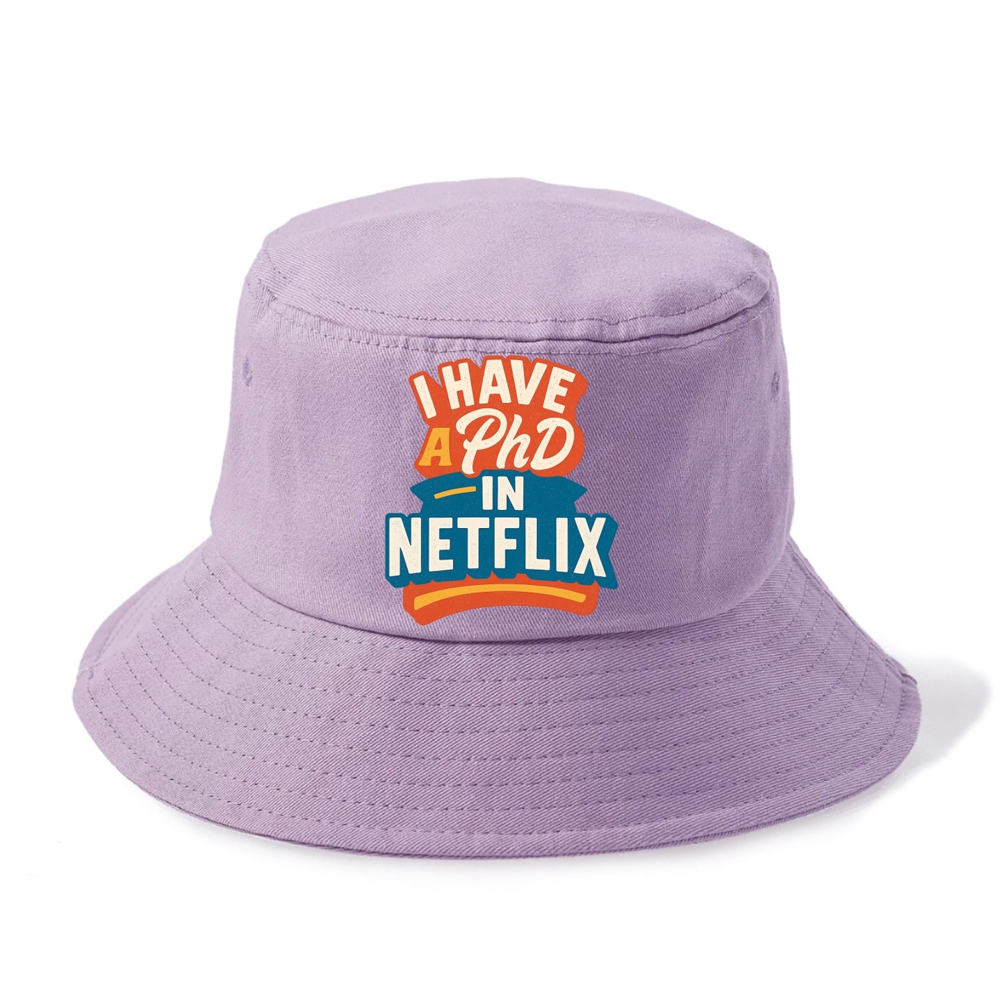 I Have A PhD In Netflix - Bucket Hat - Purple