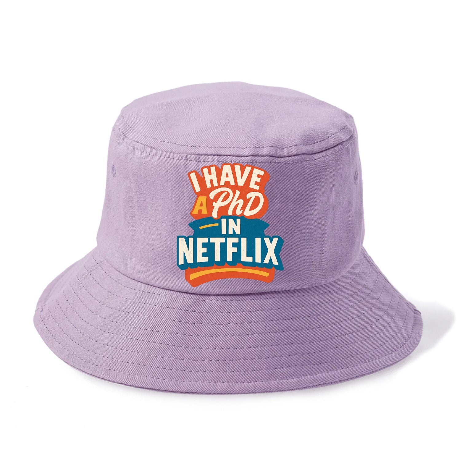 I Have A PhD In Netflix - Bucket Hat - Purple