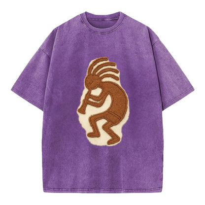 Kokopelli  - Vintage T-shirt - Purple