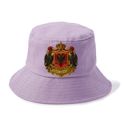 Albania Double Eagle Emblem  - Bucket Hat - Purple