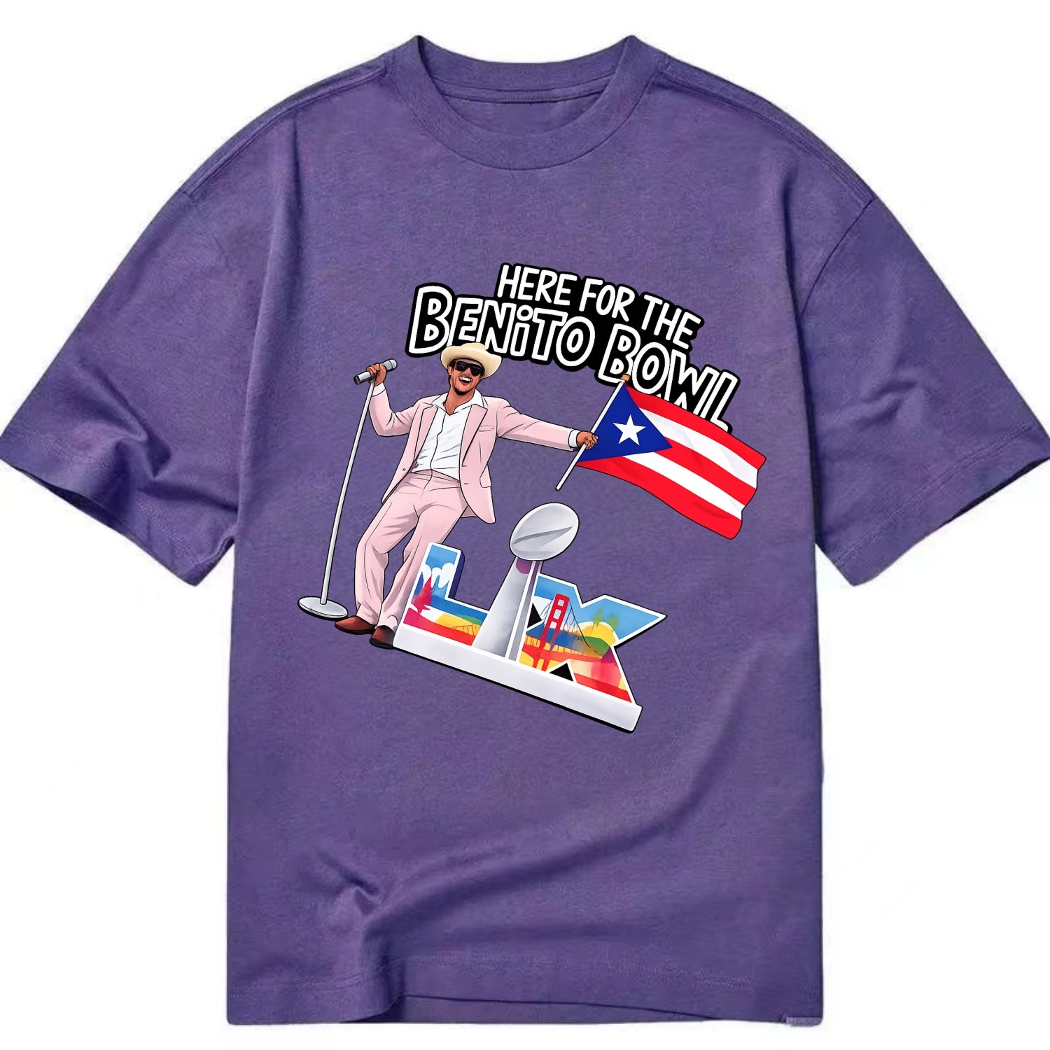Here For The Bento Bowl - Classic T-shirt - Purple