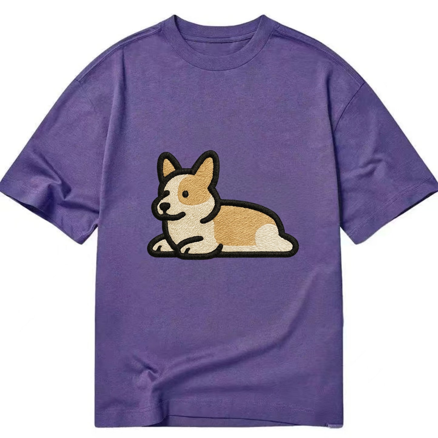 Corgi - Sploot lying position - Classic T-shirt - Purple