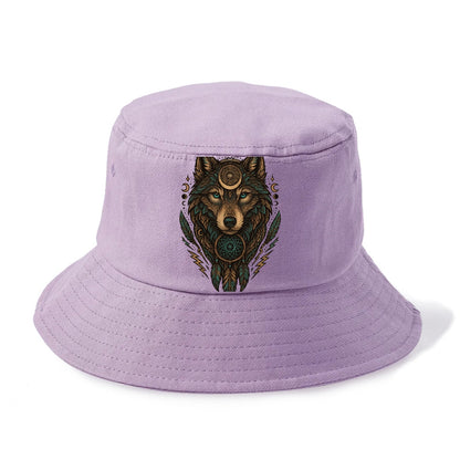Storm Wolf Thunder  - Bucket Hat - Purple