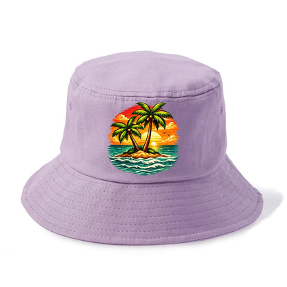 Tropical Island - Bucket Hat - Purple