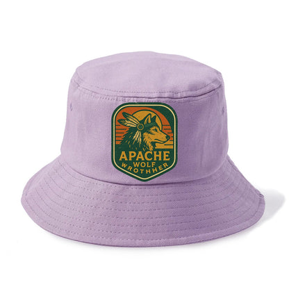 Apache Wolf Brother  - Bucket Hat - Purple