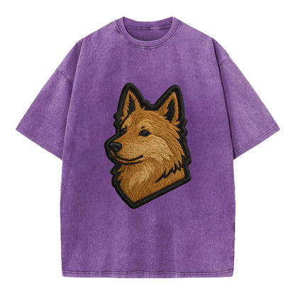 Icelandic Sheepdog - Trendy Iceland spit - Vintage T-shirt - Purple