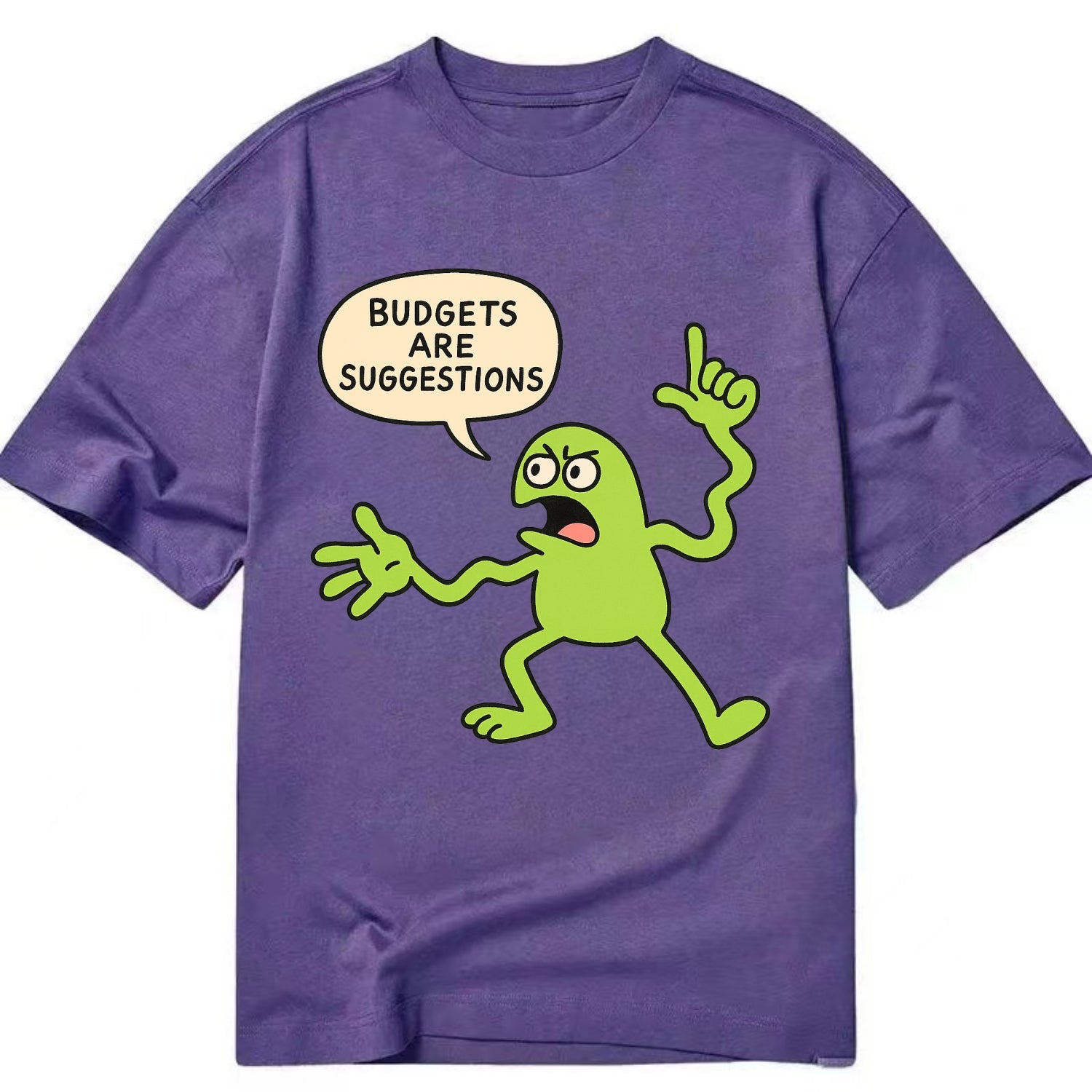 BUDGETS ARE SUGGESTIONS | Rebellious calculator - Classic T-shirt - Purple