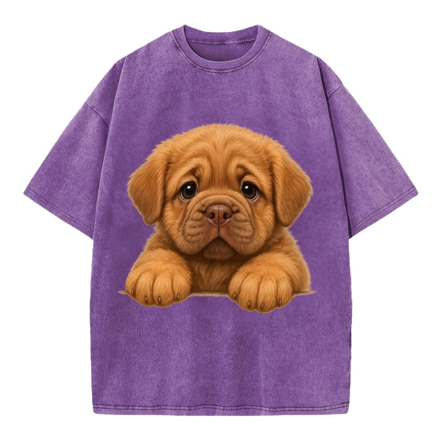 Neapolitan Mastiff  - Vintage T-shirt - Purple
