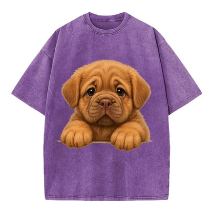 Neapolitan Mastiff  - Vintage T-shirt - Purple