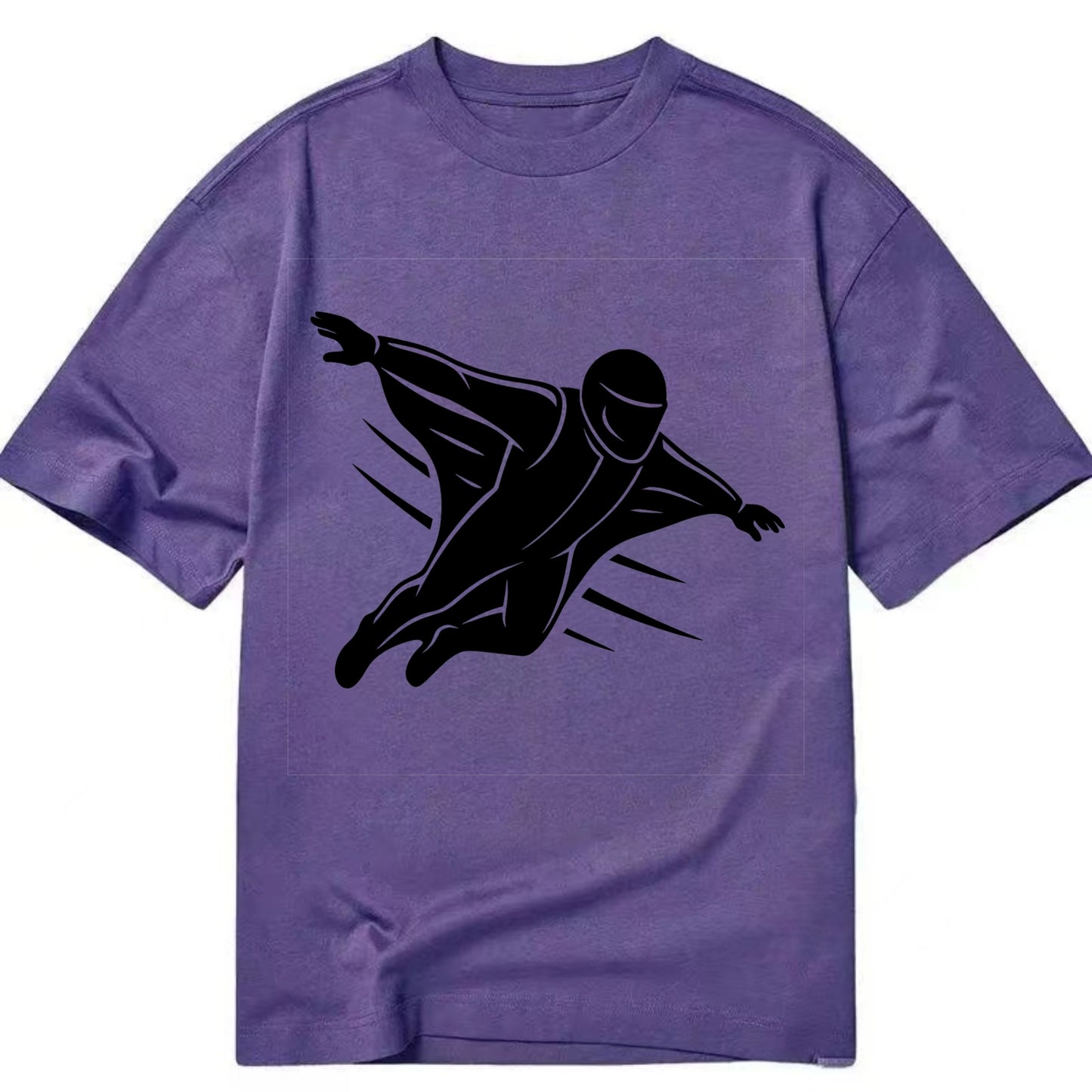 Wingsuit flyer gliding - Classic T-shirt - Purple