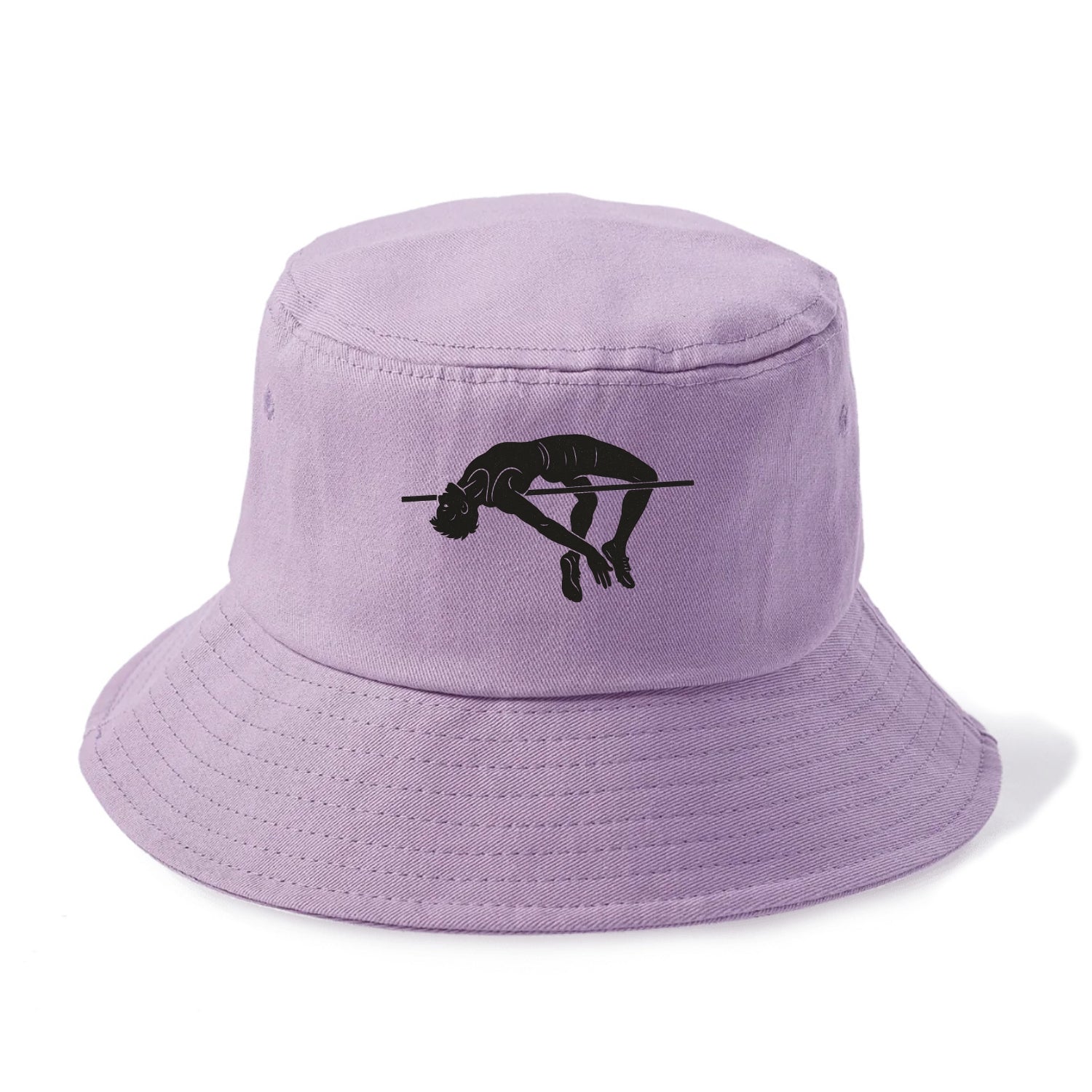 High jumper arching over bar - Bucket Hat - Purple