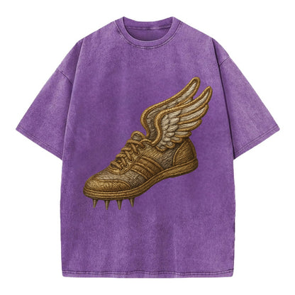 Track Shoe  - Vintage T-shirt - Purple