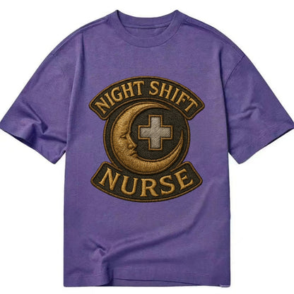 Night Shift Nurse  - Classic T-shirt - Purple