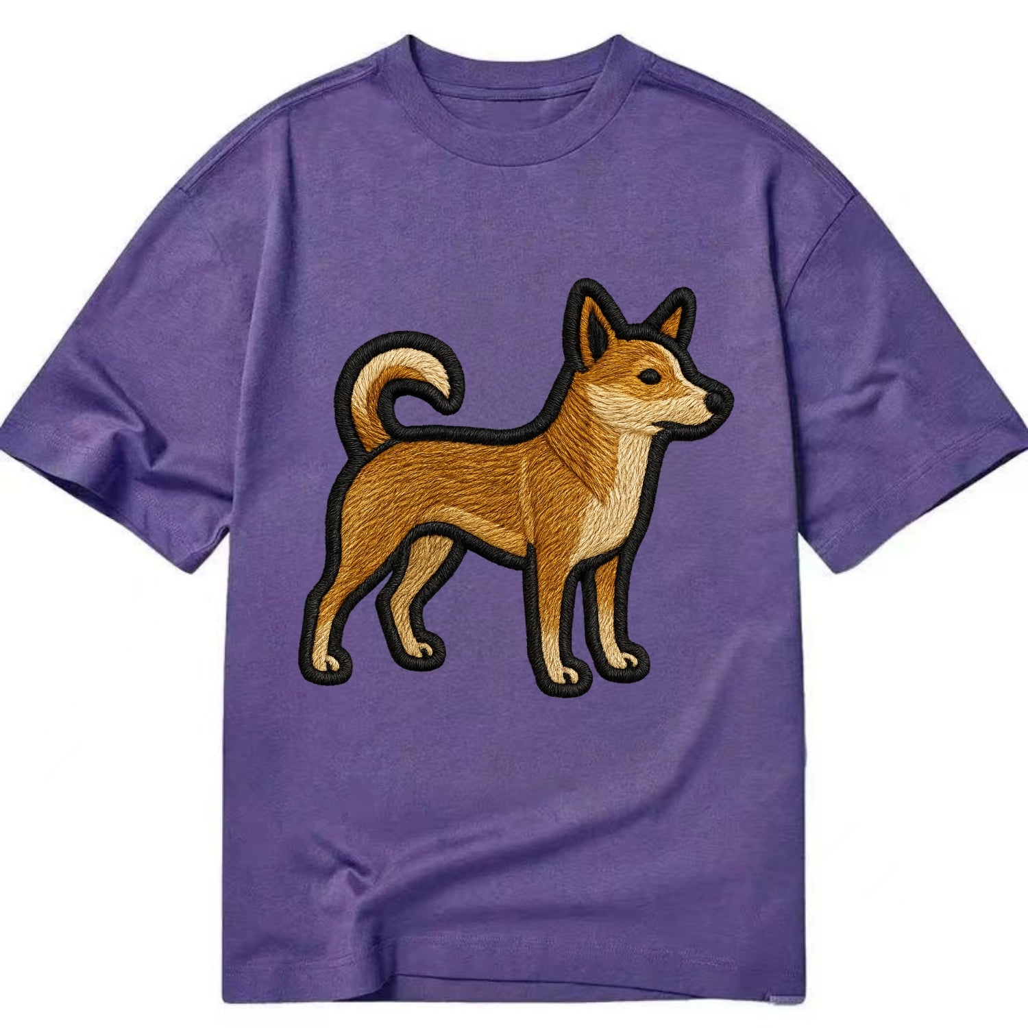 Norwegian Lundehund - Modern puffin hunt - Classic T-shirt - Purple