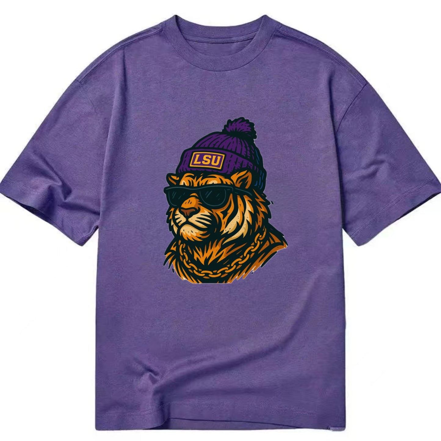 LSU Mike Tiger - Classic T-shirt - Purple
