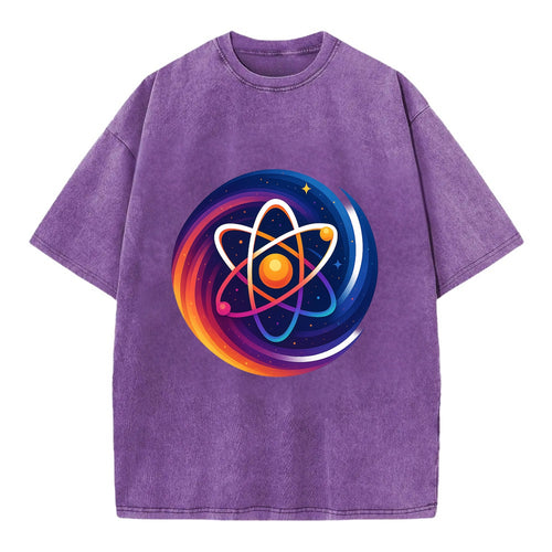Micro Macro - Atom structure expanding i - Vintage T-shirt