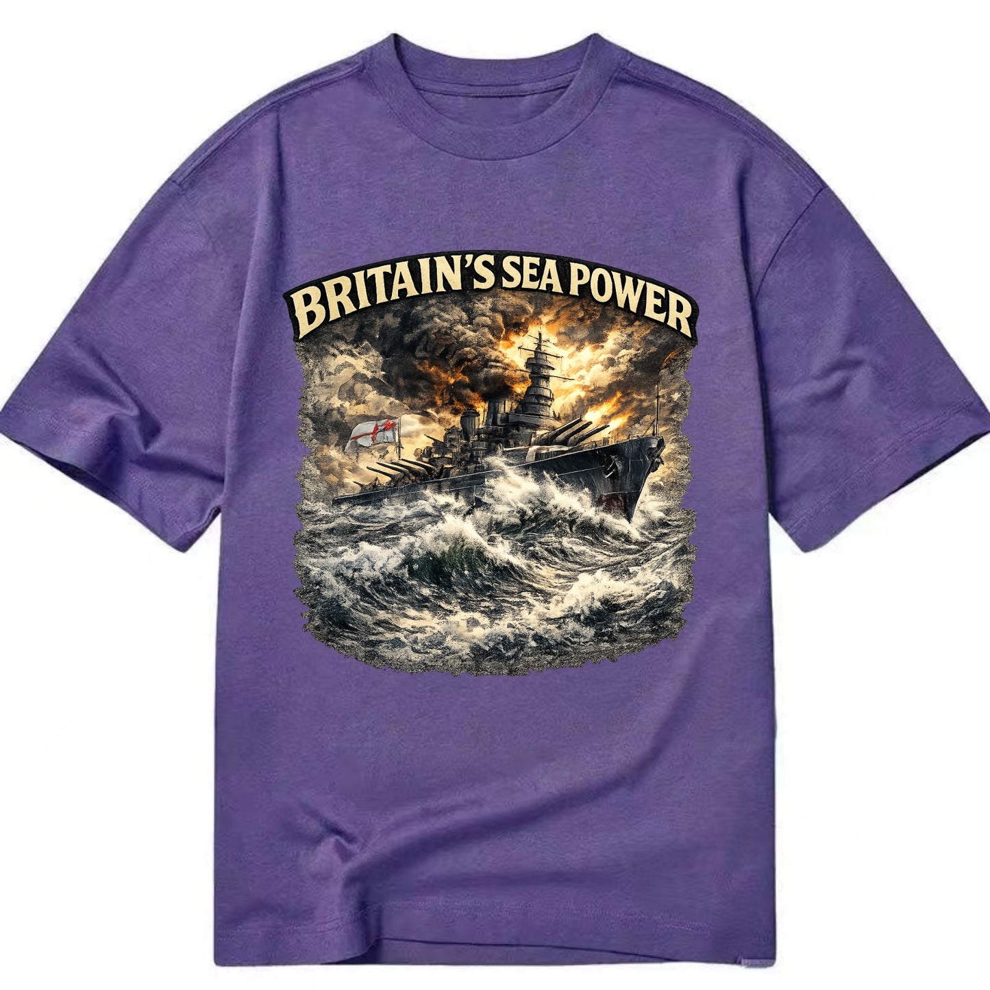 Britain's Sea Power - Classic T-shirt - Purple