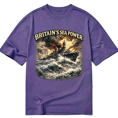 Britain's Sea Power - Classic T-shirt - Purple