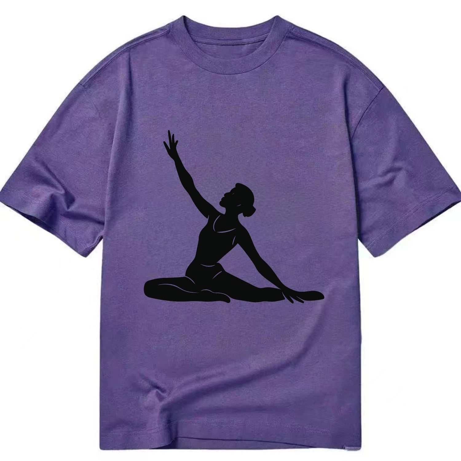 Contemporary dancer in floor work - Classic T-shirt - Purple