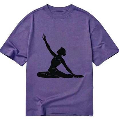 Contemporary dancer in floor work - Classic T-shirt - Purple