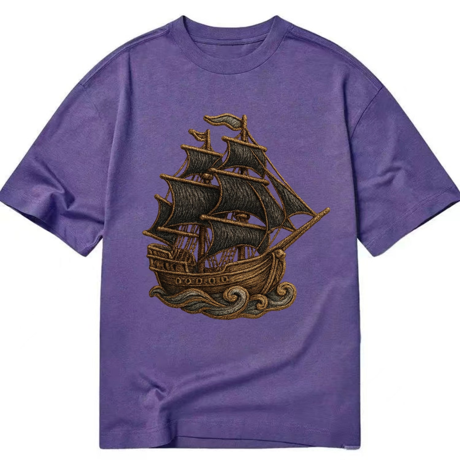 Pirate Ship  - Classic T-shirt - Purple