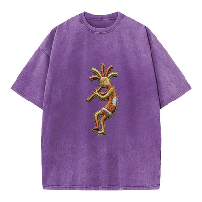 Kokopelli - Vintage T-shirt - Purple