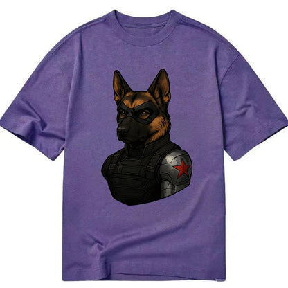 German Shepherd Winter Soldier  - Classic T-shirt - Purple