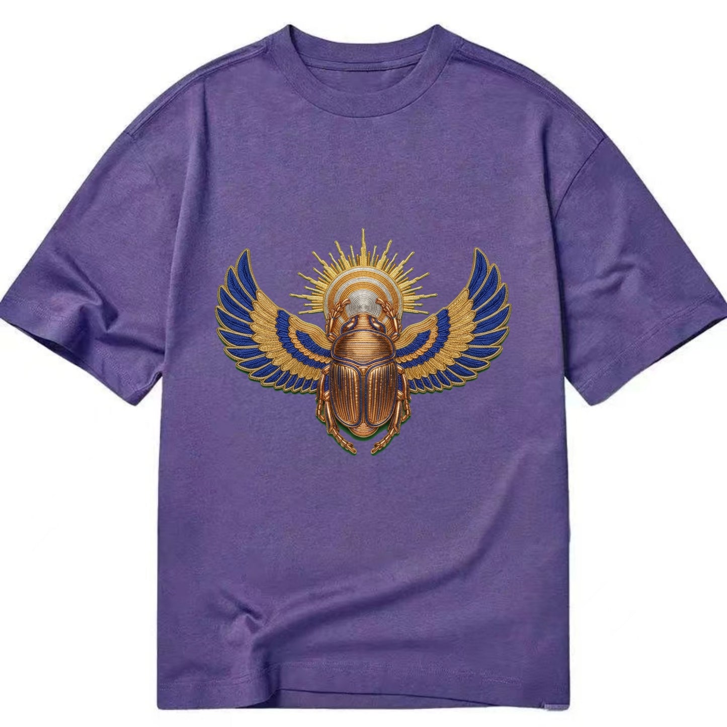 Winged Scarab - Classic T-shirt - Purple