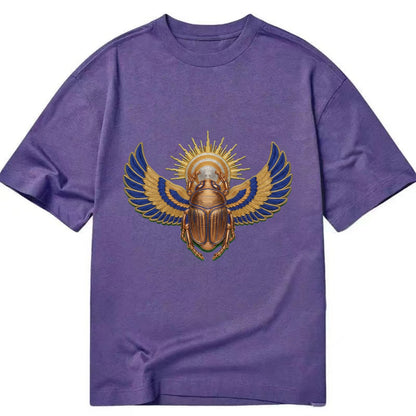 Winged Scarab - Classic T-shirt - Purple