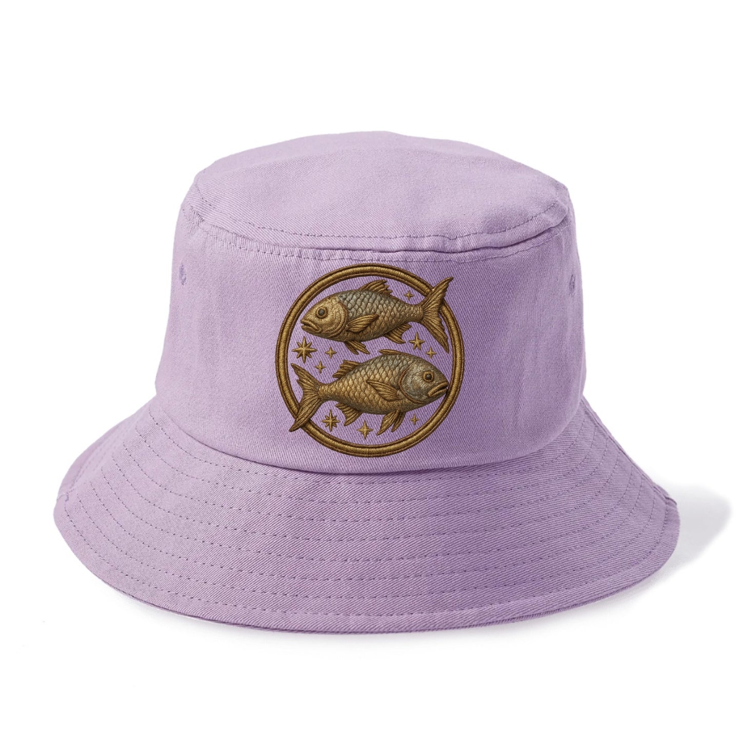 Pisces Fish  - Bucket Hat - Purple