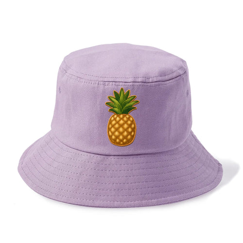 PINEAPPLE CROWN - tropical fruit in yellow and green , hospitality - Bucket Hat