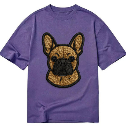 French Bulldog - Modern streetwear style - Classic T-shirt - Purple