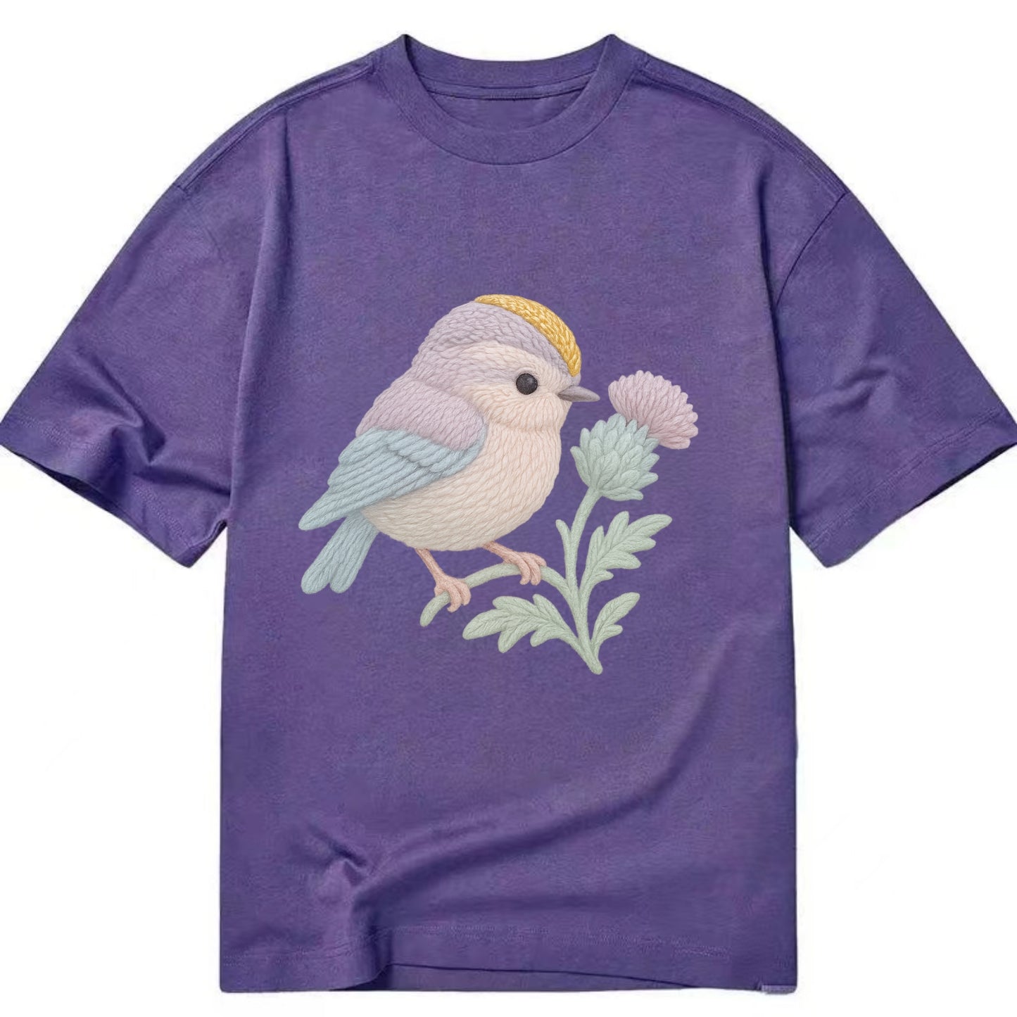 Firecrest Thistle Crown  - Classic T-shirt - Purple