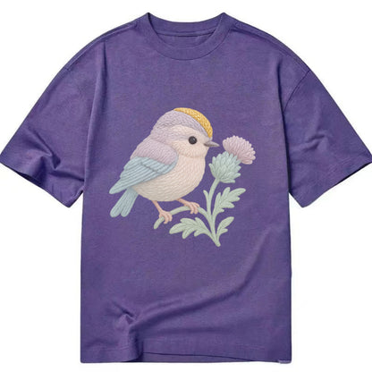 Firecrest Thistle Crown  - Classic T-shirt - Purple