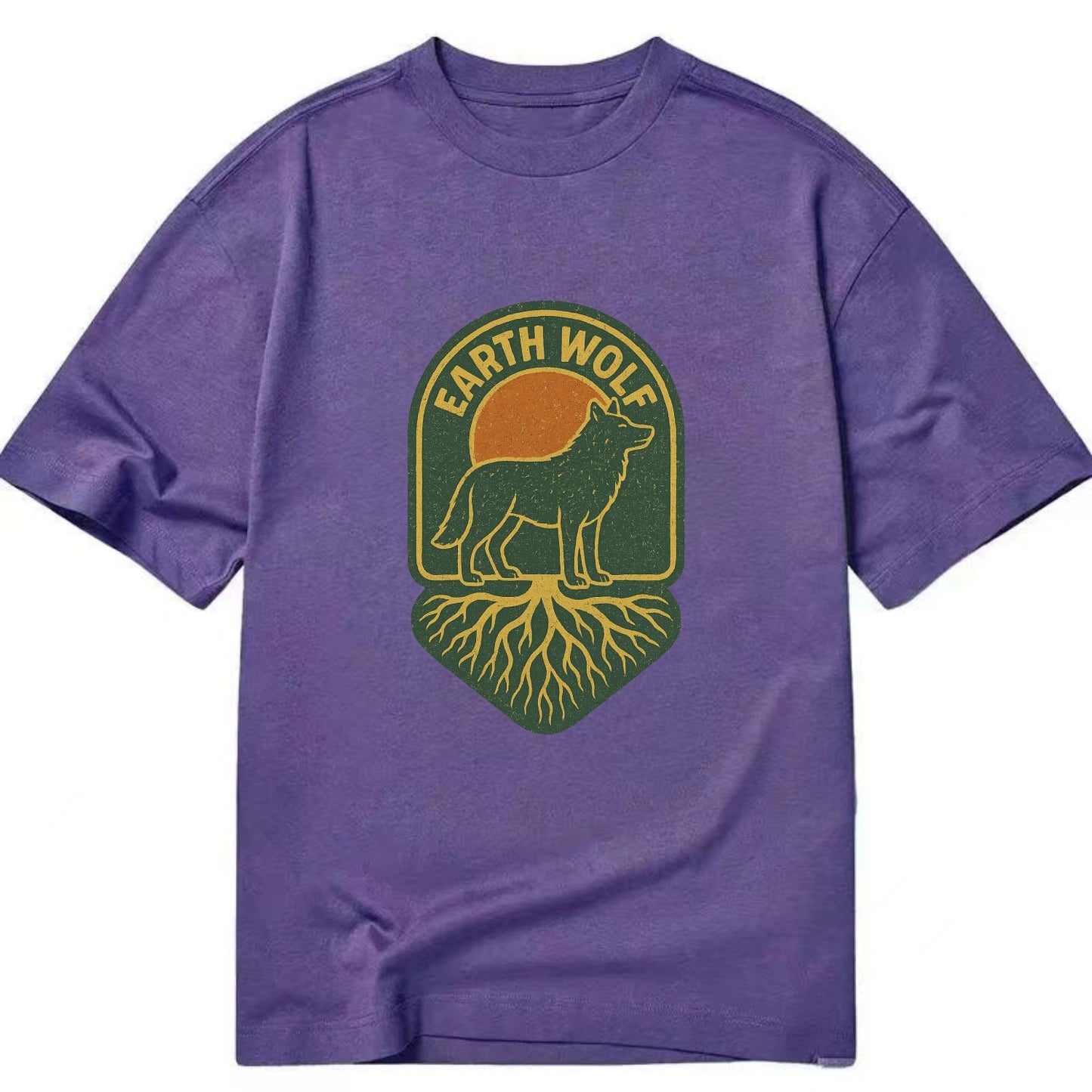 Earth Wolf Roots  - Classic T-shirt - Purple