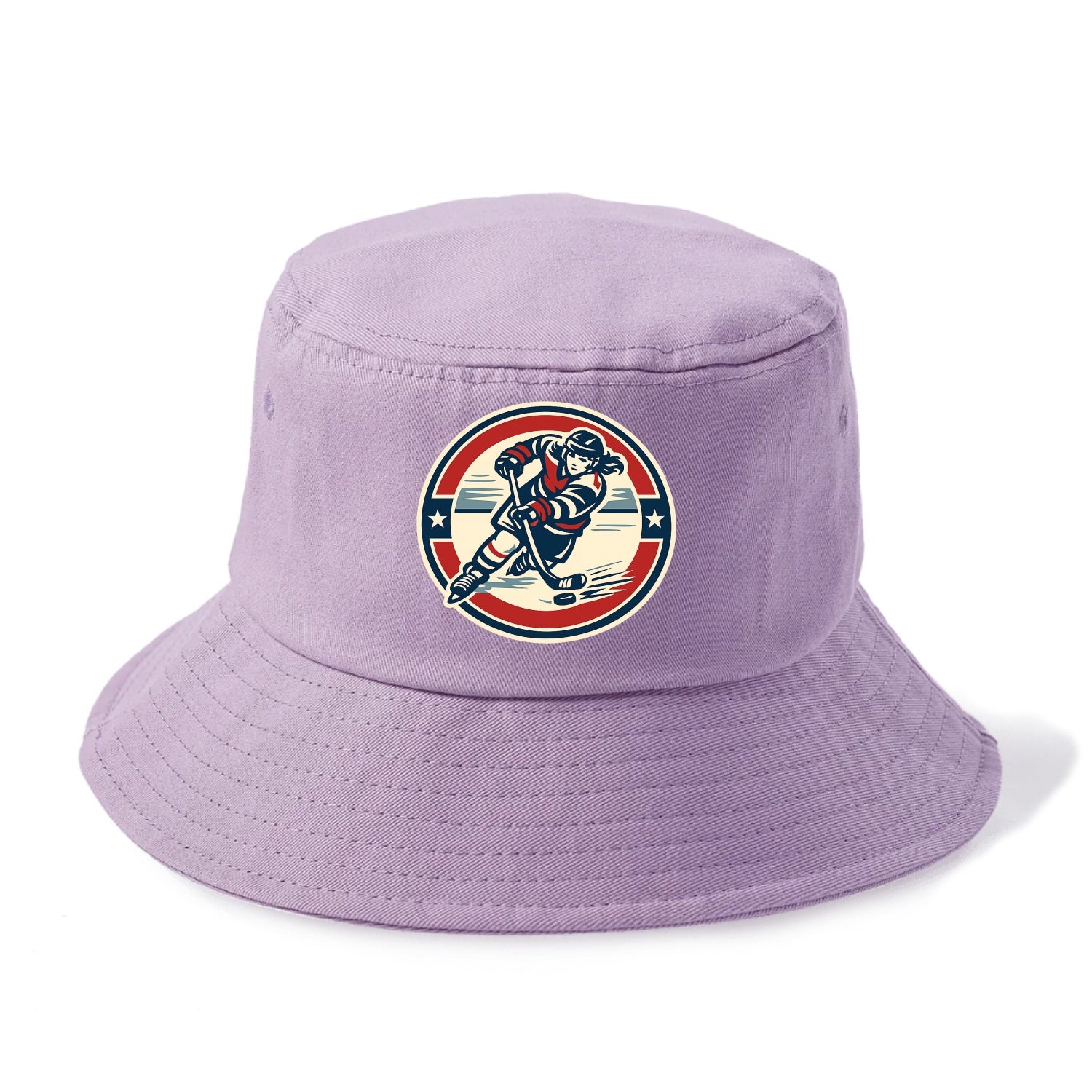 Fierce Ice Queen Emblem - Bucket Hat - Purple